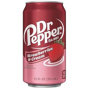 Напиток Dr. Pepper Strawberries & Cream газированный (США) 0,355 #1