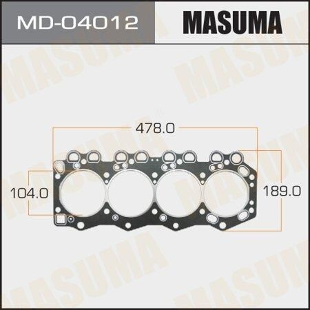 Прокладка ГБЦ Mazda SL (графит-эластомер) H 1,60 Masuma MASUMA MD-04012 #1