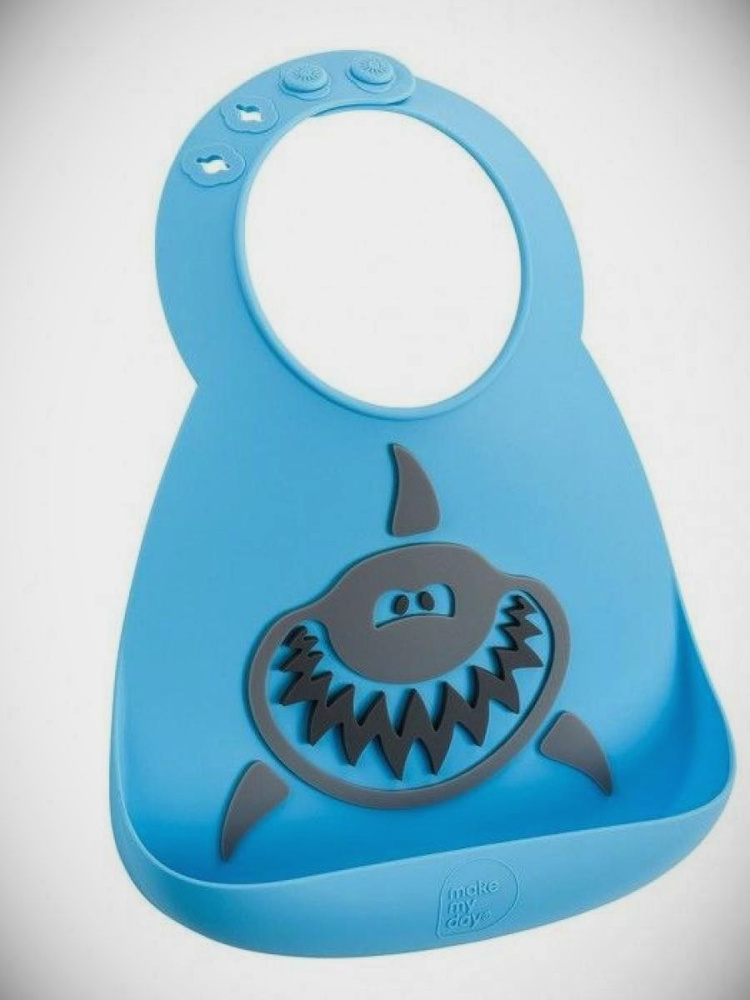 Нагрудник Make my day Baby Bib Shark #1