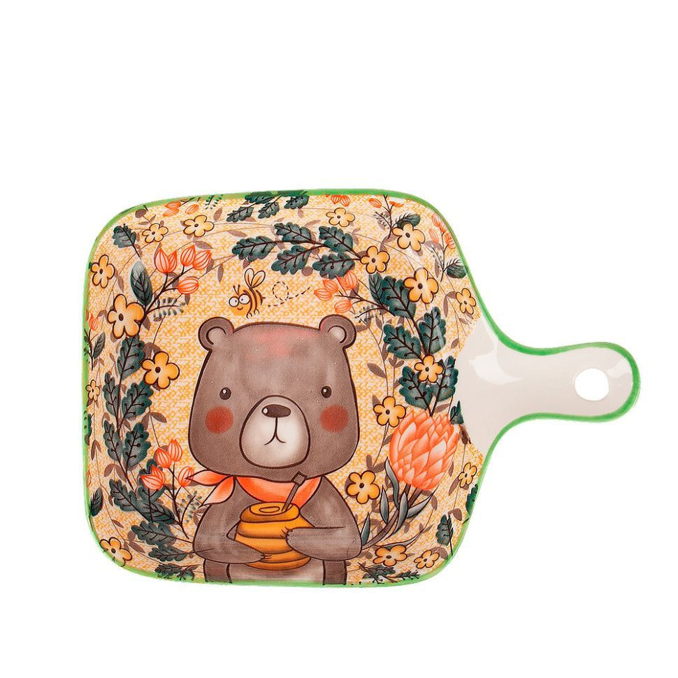 Блюдо "Kawaii Forest.Bear" 22*16*3см. (фарфор) 0860449 #1