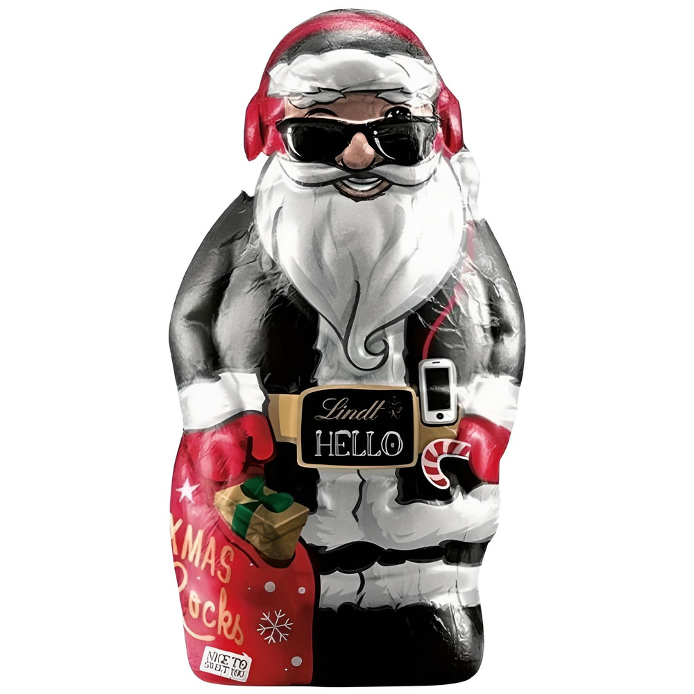 Шоколадная фигурка LIndt Santa HELLO, (Дед Мороз), 140 гр. #1