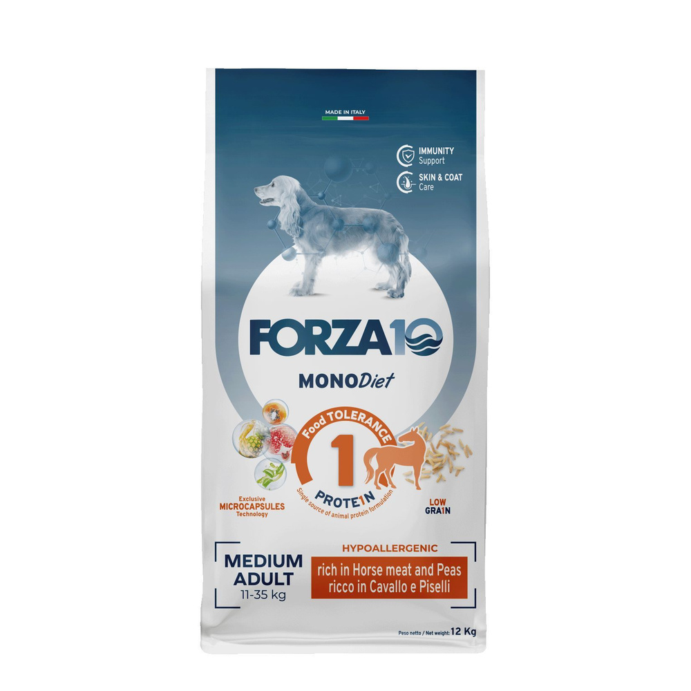 Forza 10 Med DIET Low Grain Cav pis 12kg /Полнорационный диетический сухой корм длz взрослых собак иp #1