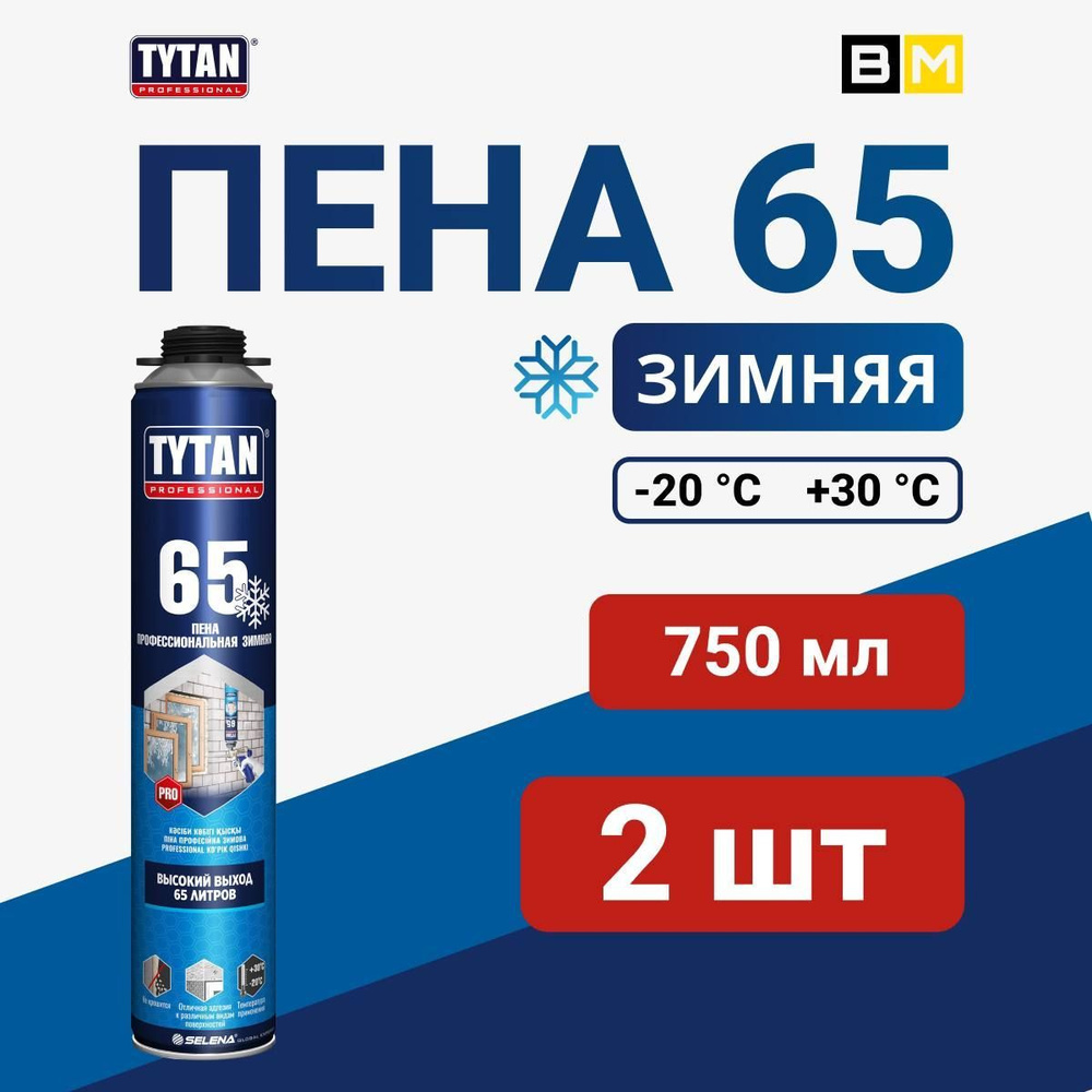 Tytan Professional Профессиональная монтажная пена Зимняя 750 мл  #1