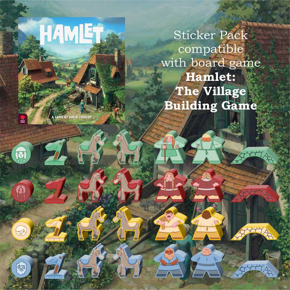 Стикерпак для настольной игры Hamlet: The Village Building Game (Hamlet. Деревностроительная настольная #1