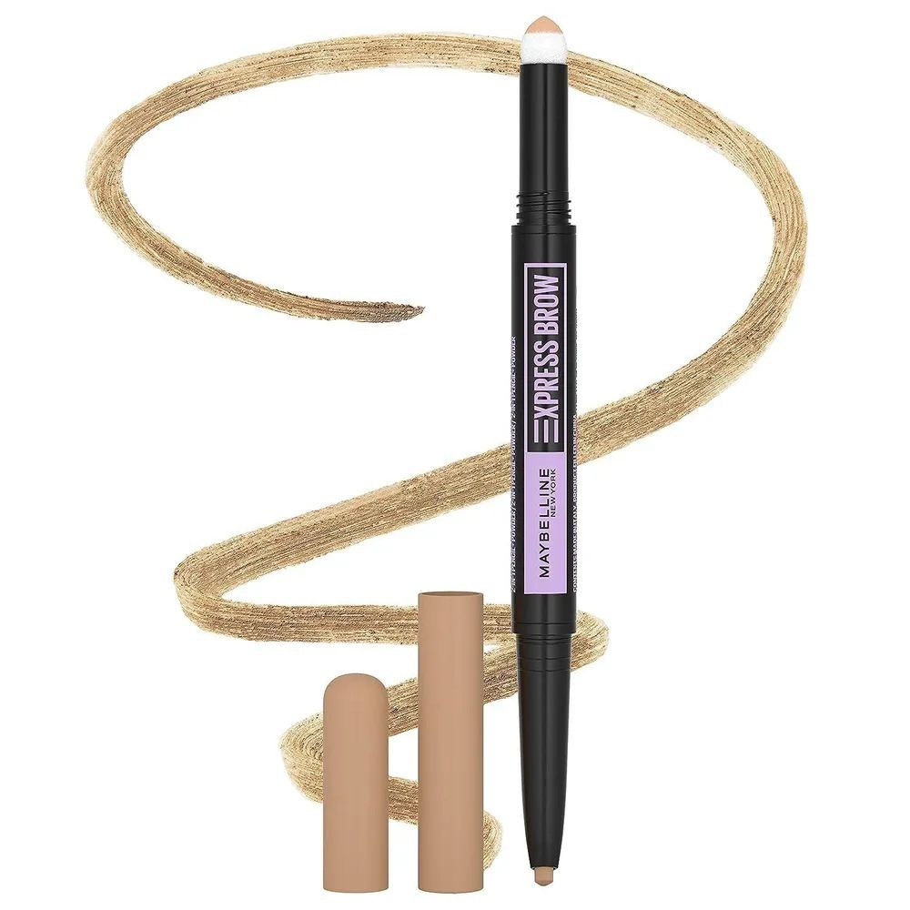 MAYBELLINE NEW YORK Карандаш для бровей EXPRESS BROW SATIN, № 01, DARK BLONDE #1