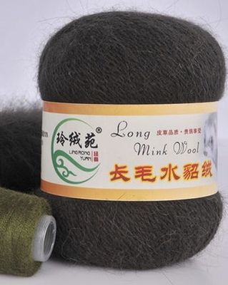 Пряжа Long Mink Wool 26 болотный (50г/350м, упаковка 5 мотков+5 катушек)  #1