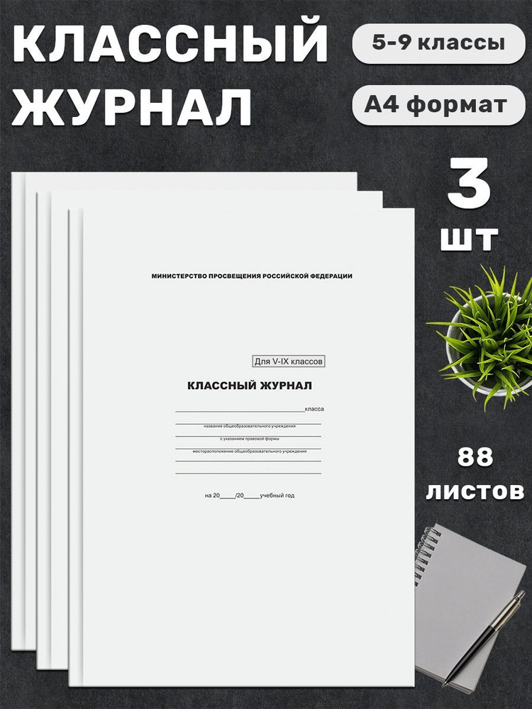 BG Классный журнал A4 (21 × 29.7 см), листов: 88 #1