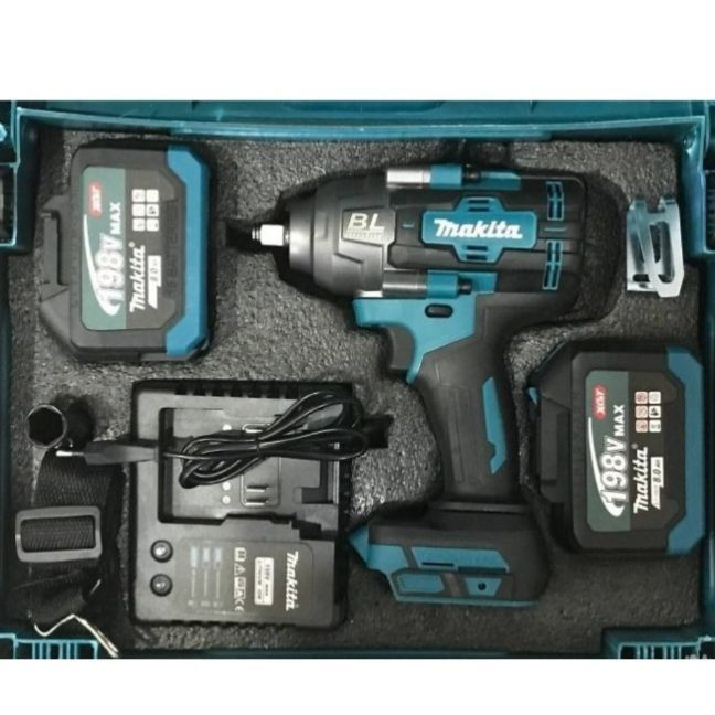 Гайкoверт бесщеточный ударный Makita DTW 1500 бесщеточный мощный aккумуляторный 1500Nm+ 2 АКБ 8 а-ч кейс #1