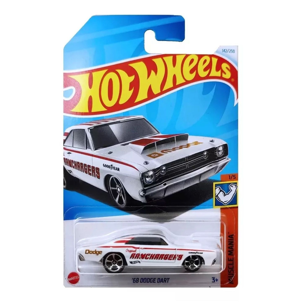 HTC57 Hot Wheels машинка металлическая игрушка коллекционная масштабная модель 68 Dodge Dart Кейс 2024 #1