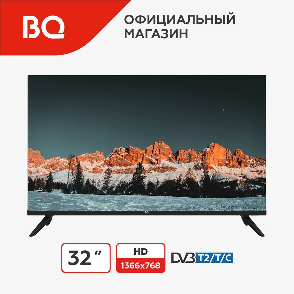 BQ Телевизор 32F38B 32" HD, черный, черно-серый #1