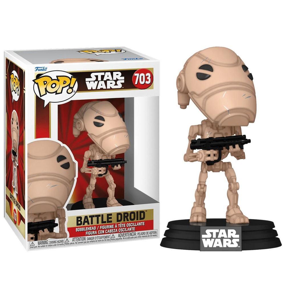 Фигурка Funko Pop! Star Wars: Battle Droid (Фанко Поп Боевой дроид из фильма Звёздные войны)  #1