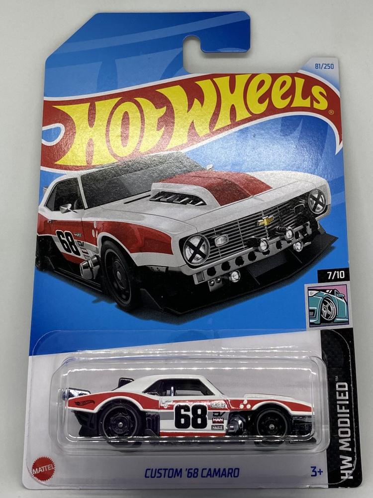 Машинка hot wheels custom 68 camaro #1