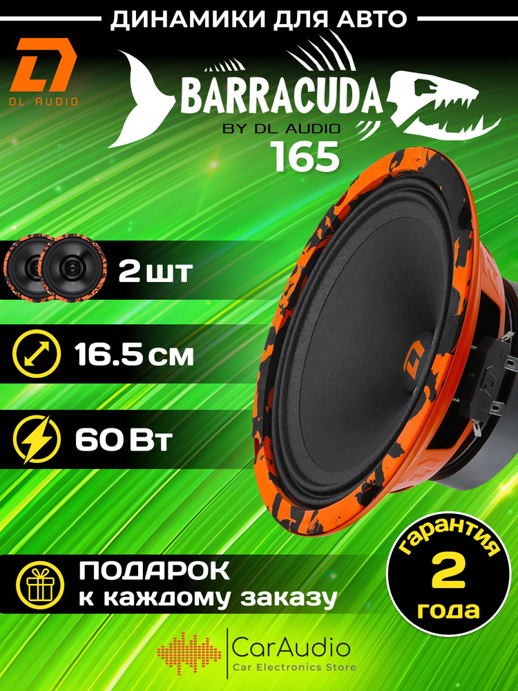 Колонки для автомобиля DL Audio Barracuda 165 / эстрадная акустика 16,5 см. (6 дюймов) / комплект 2 шт. #1