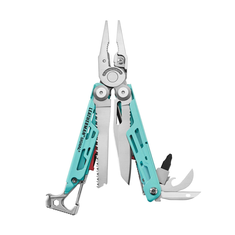 Мультитул LEATHERMAN (833188) Signal Aqua Silver Peg #1