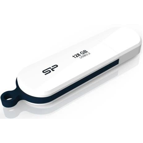 Флешка USB Silicon Power Blaze B32 128ГБ, USB3.2, белый и синий sp128gbuf3b32v1w #1