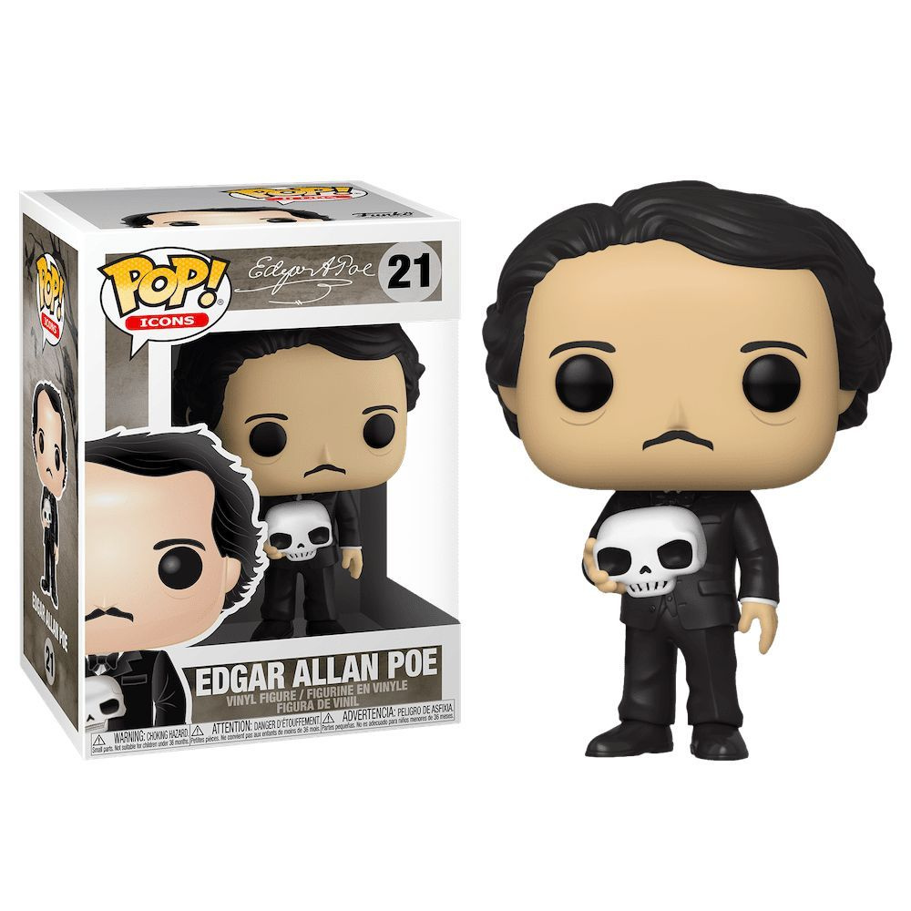 Фигурка Funko Pop! Edgar Allan Poe with Skull (Фанко Поп Эдгар Аллан По из серии Кумиры)  #1