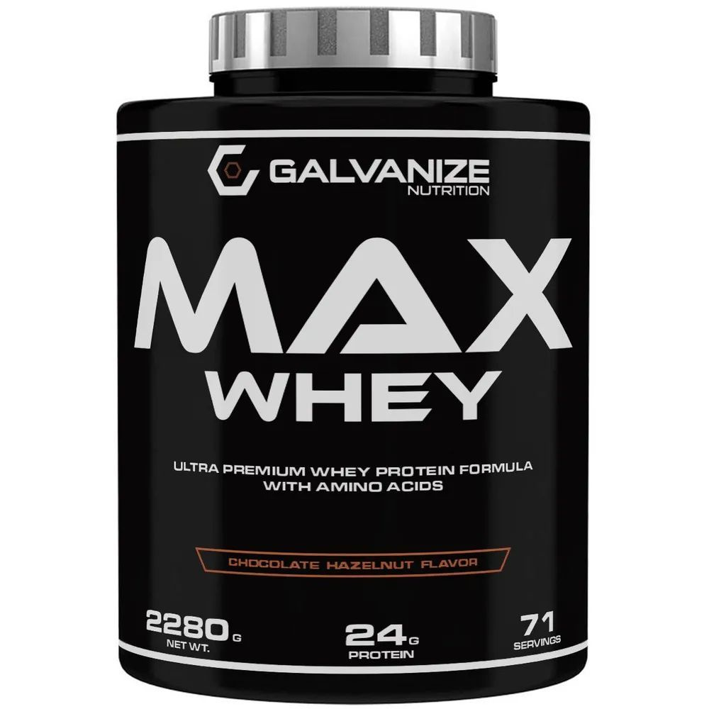 Протеин сывороточный 73 порций, 2280 г Max Whey Galvanize Nutrition для набора мышечной массы / протеиновый #1