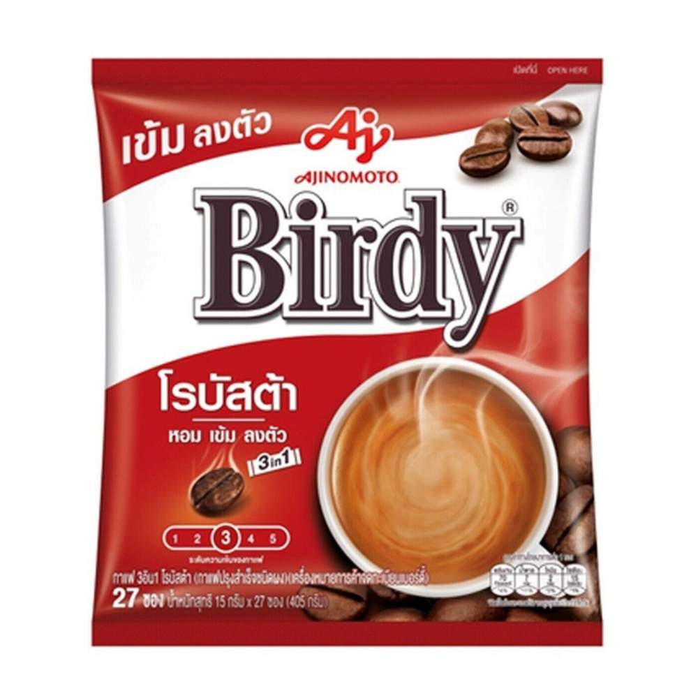 Birdy 3 в 1 Робуста Смесь растворимого кофе 15 г x 60 шт #1