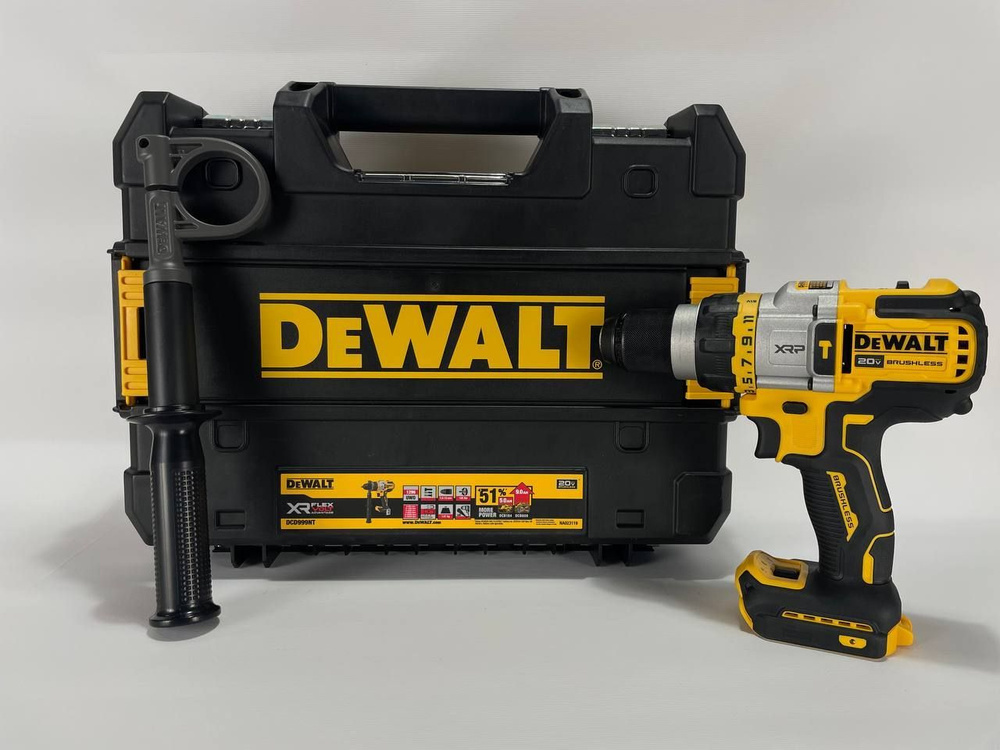 Аккумуляторная дрель-шуруповерт DeWALT DCD999NT без аккумулятора и зарядного устройства  #1