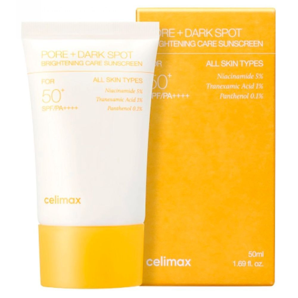 Осветляющий солнцезащитный крем Celimax Pore+Dark Spot Brightening Care Sunscreen SPF50+ PA++  #1