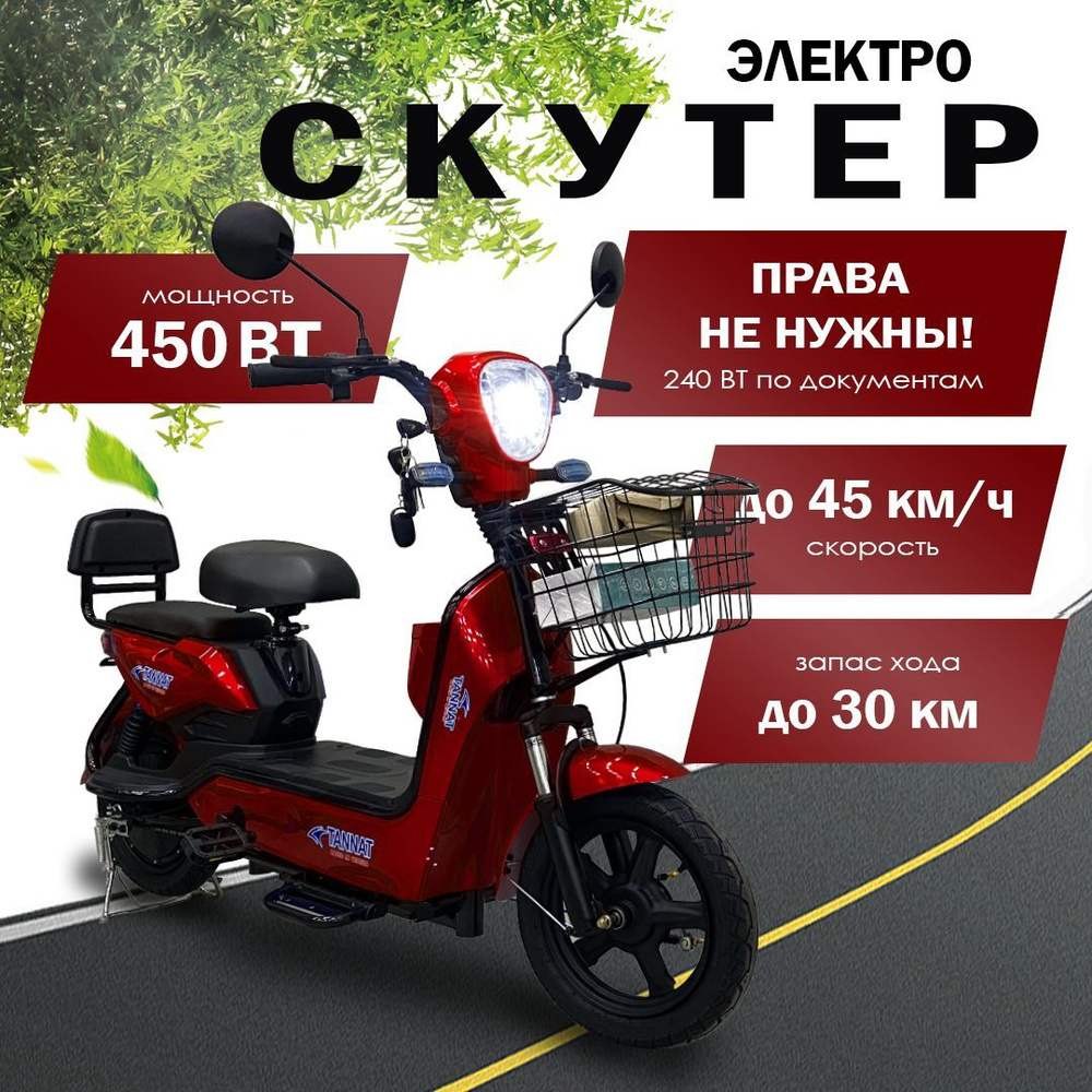 Электроскутер SK8 Tannat красный 450W #1