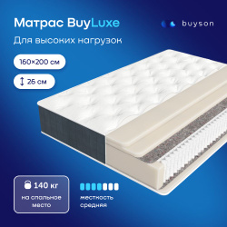 Матрас buyson BuyLuxe, независимые пружины, 160х200 см