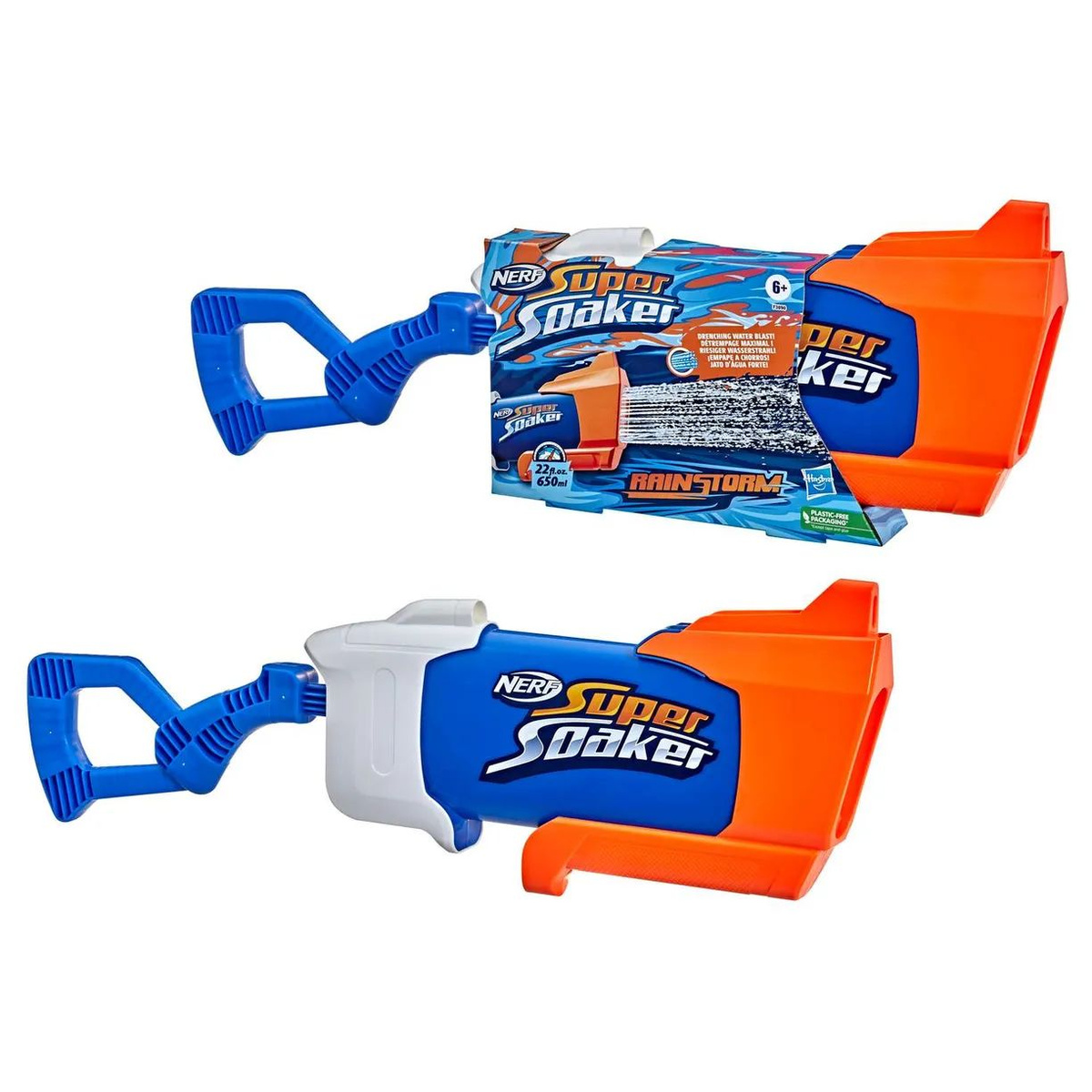 Nerf Super Soaker Rainstorm. Удивите всех, выстрелив мощными струями воды из бластера Нёрф Суперсокер Шторм! Он был сконструирован специально для того, чтобы устроить настоящий потоп, не оставив сухого места на конкурентах! Его легко наполнить, из него весело стрелять