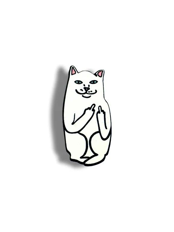 Деревянная Брошь Кот Ripndip