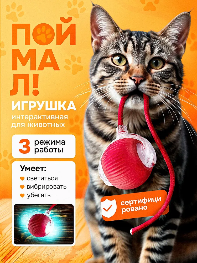 Игрушка для животных интерактивная Умный мяч #1