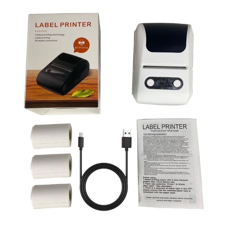 Беспроводнойтермопринтердляэтикеток,Белый