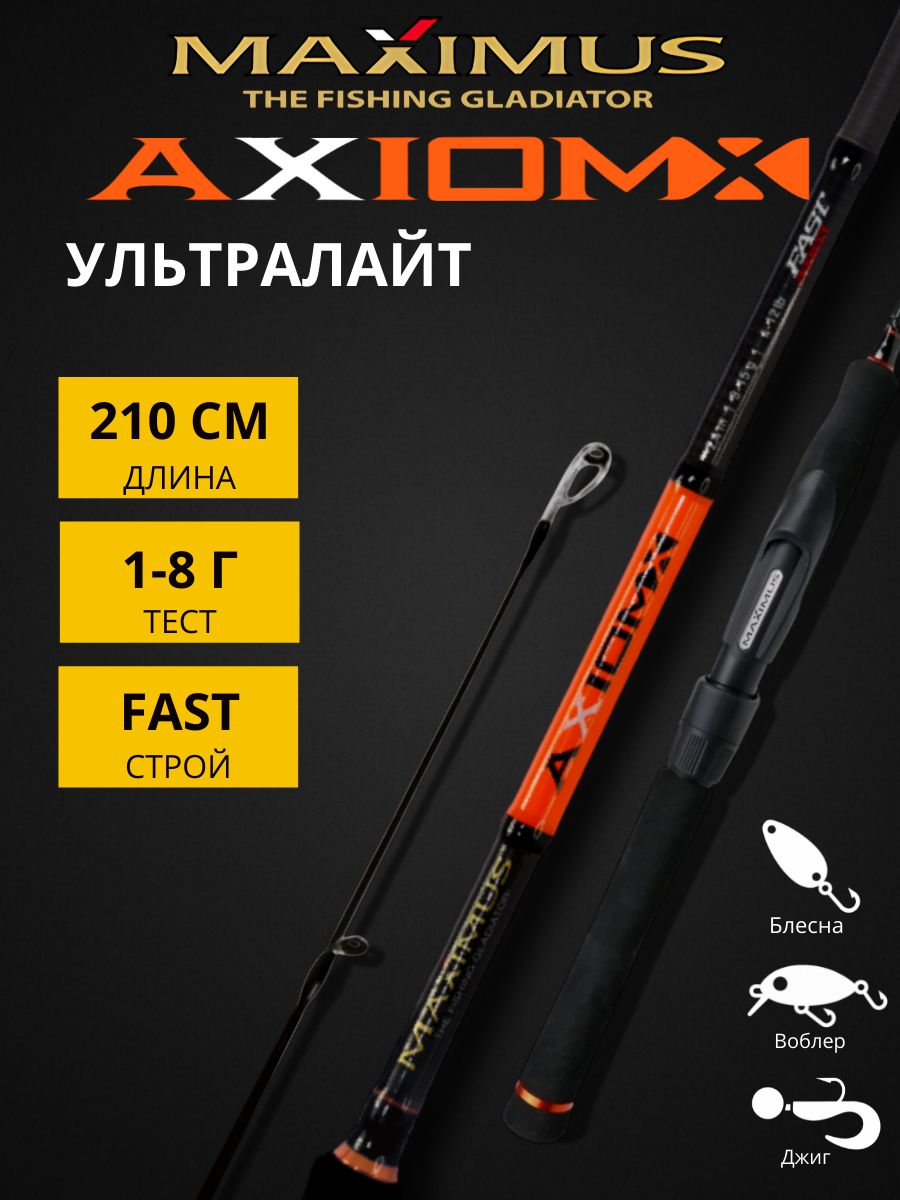 Ультралайтспиннинг1-8гMaximusAxiom210см