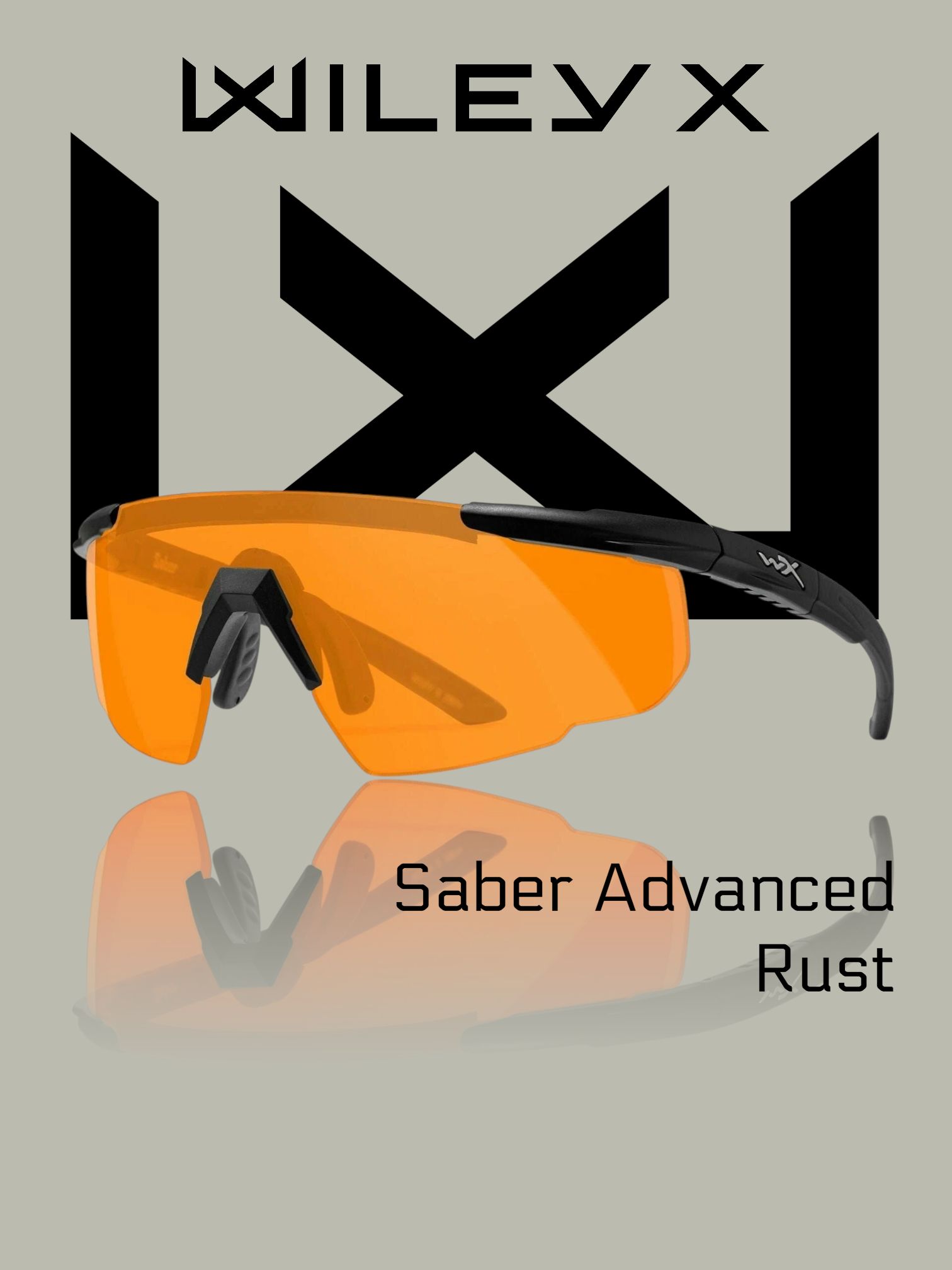 ОчкитактическиезащитныеWileyXSaberAdvanced,оправаMatteBlack,линзаRust(301)