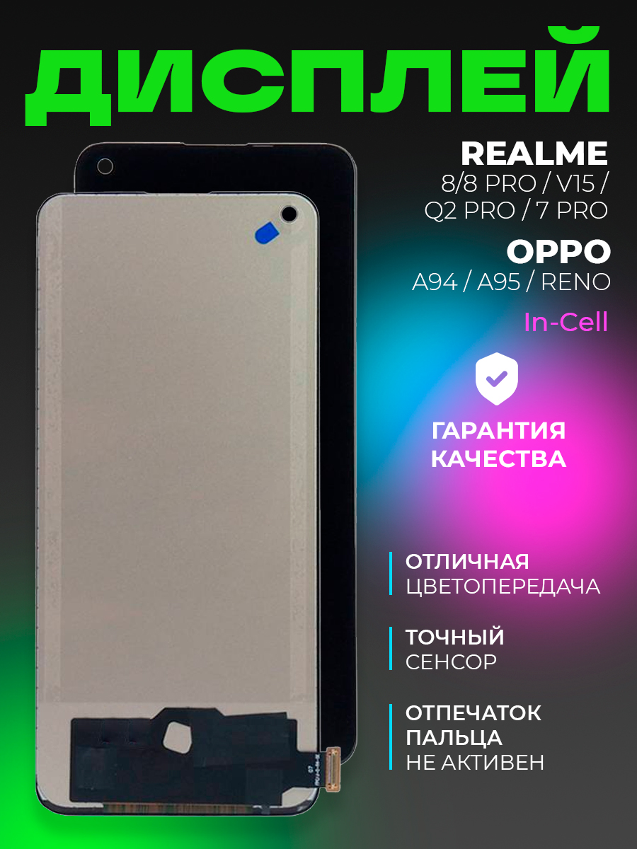 ДисплейдляRealme8/8Proвсборестачскрином,черный