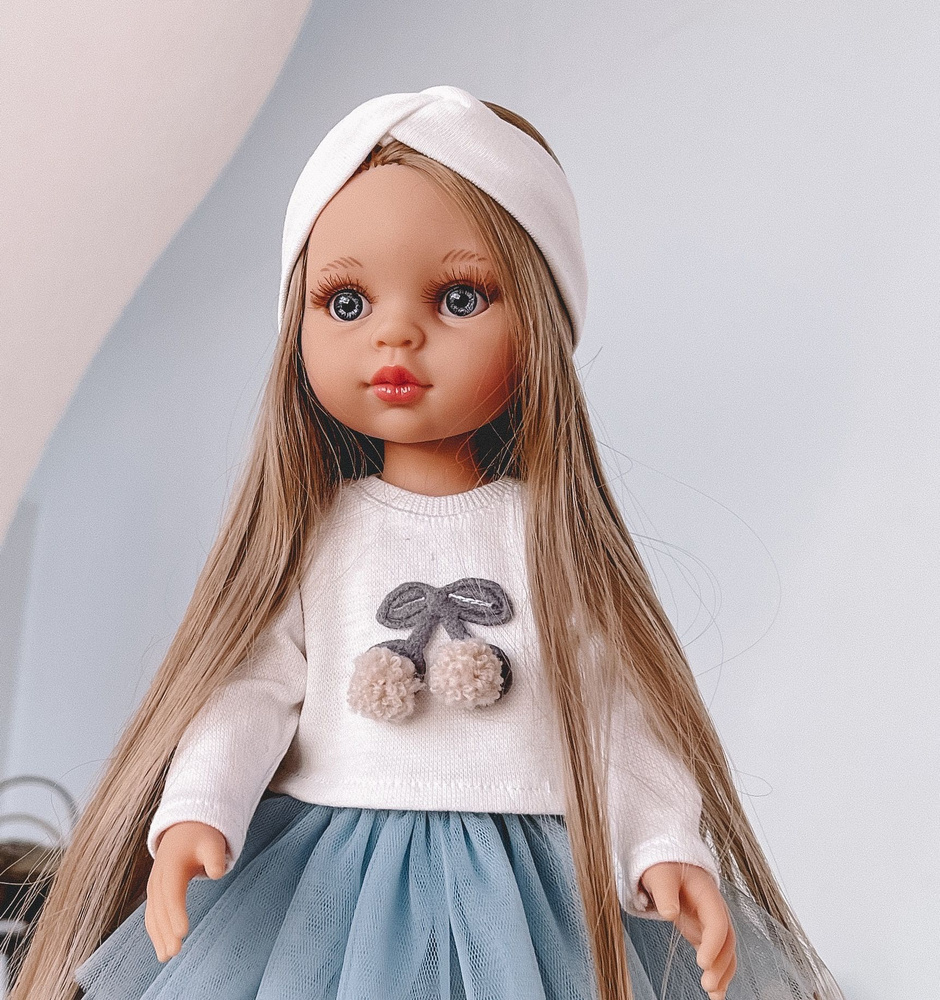 Кофточка + Солоха cherry, одежда для куклы Paola Reina 32 см (Паола Рейна)  #1