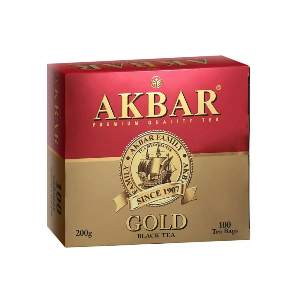 Чай черный Акбар Голд 100 пакетиков #1