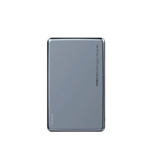 Внешний аккумулятор с беспроводной зарядкой Recci RPB-W20 Powerbank 15 Вт 4900 мАч с портативной и быстрой #1