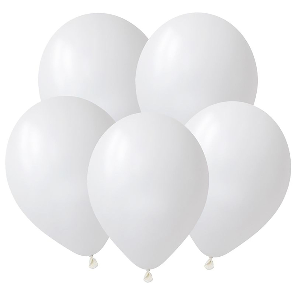 Белый, Пастель / White, латексный шар, 46 см, 25 шт #1