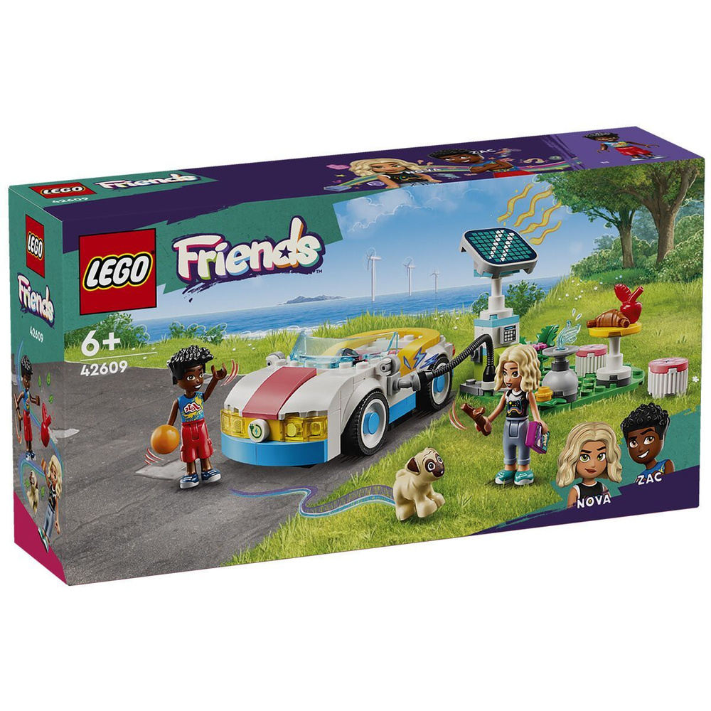 Lego 42609 Friends Электромобиль и зарядное устройство #1