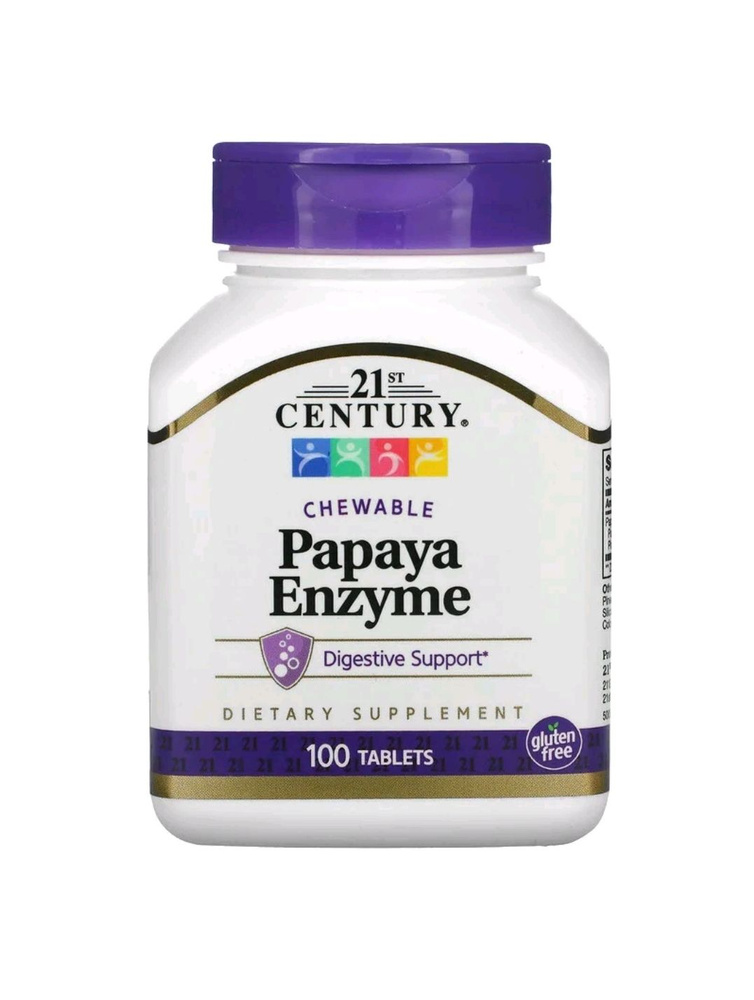 Фермент папайи Papaya Enzyme 100 жевательных таблеток - купить с ...
