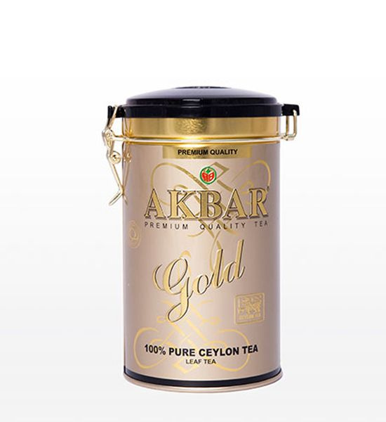 Чай черный AKBAR GOLD цейлонский среднелистовой FBOP в подарочной жестяной банке, 225 г Шри-Ланка  #1