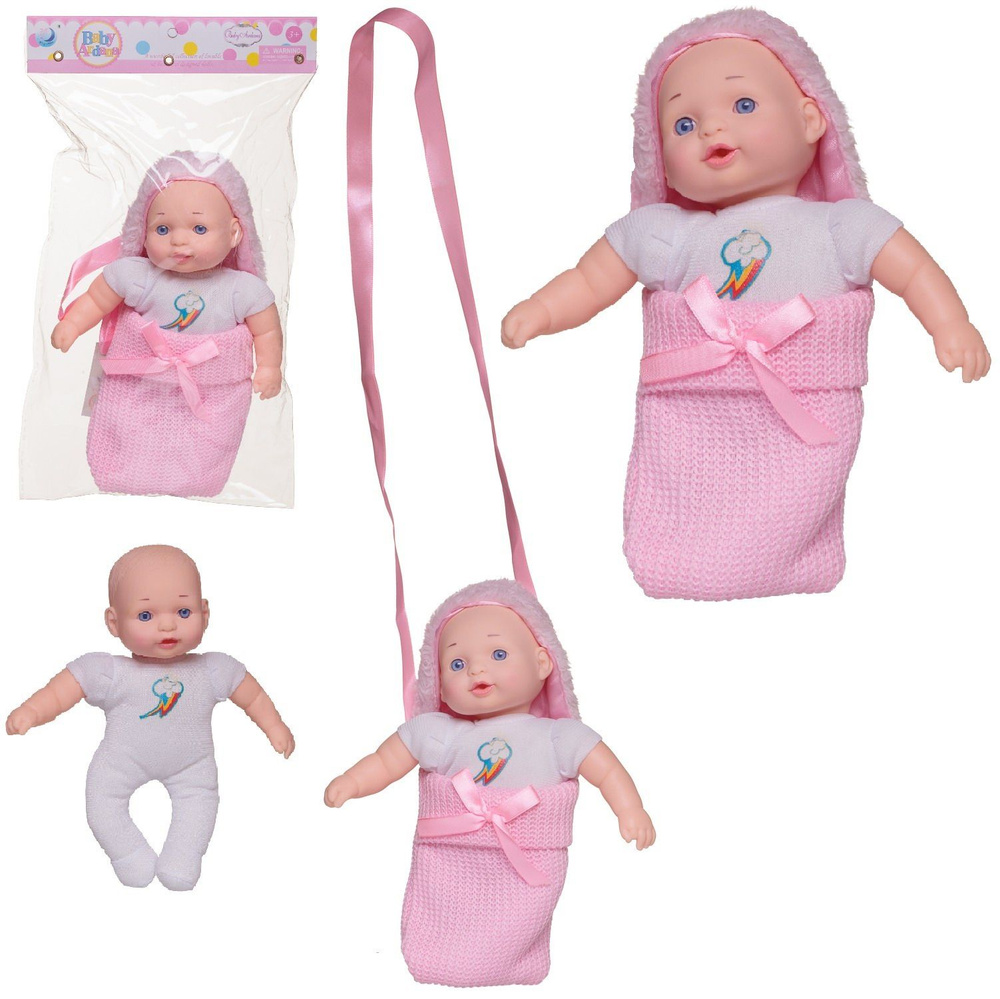 Игровой набор ABtoys Baby Ardana Пупс 23 см в розовой сумочке #1