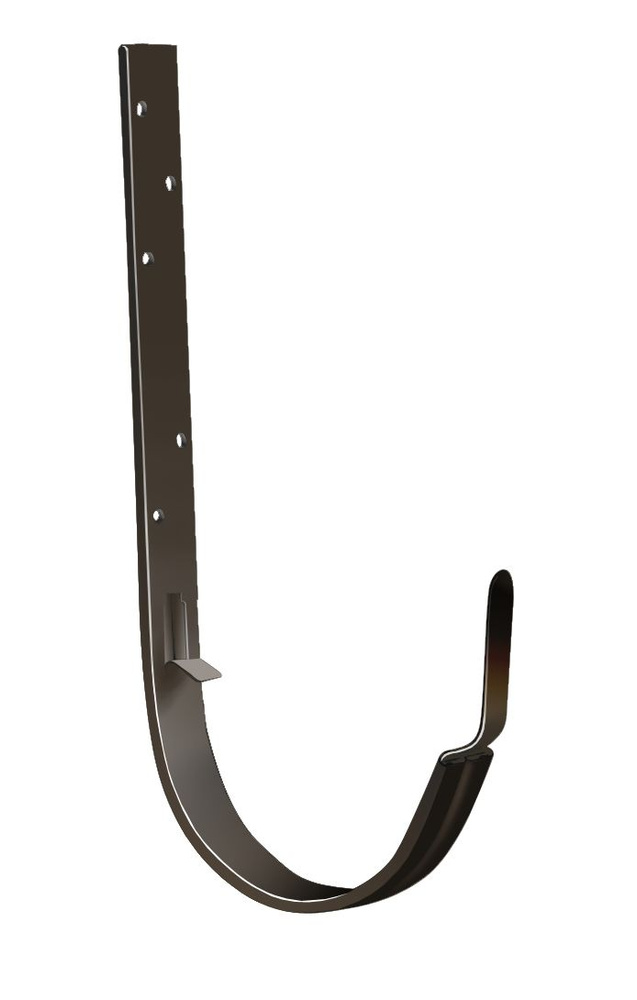 Кронштейн желоба GRAND LINE Optima 125 мм длинный RR 32 темно-коричневый, 10 шт.  #1