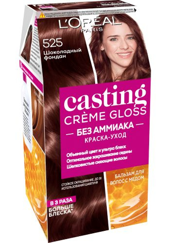 L'Oreal Paris Краска для волос Casting Creme Gloss, 525 Шоколадный фондан, Лореаль  #1