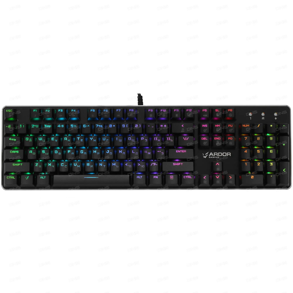 Игровая механическая клавиатура ARDOR GAMING Blade, Kailh Blue, 104 клавиши, RGB, проводная, чёрная. #1