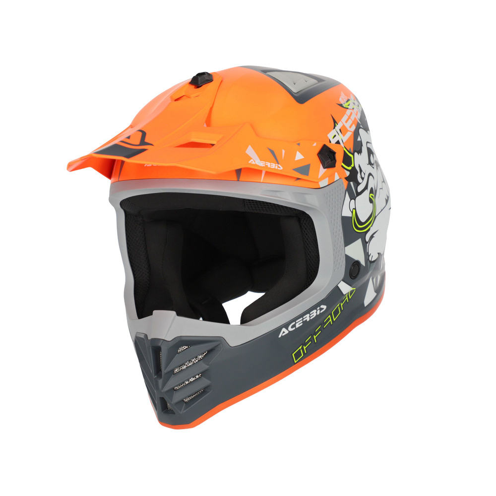 Шлем кроссовый детский Acerbis PROFILE JUNIOR Orange/Grey, XL (53-54) #1