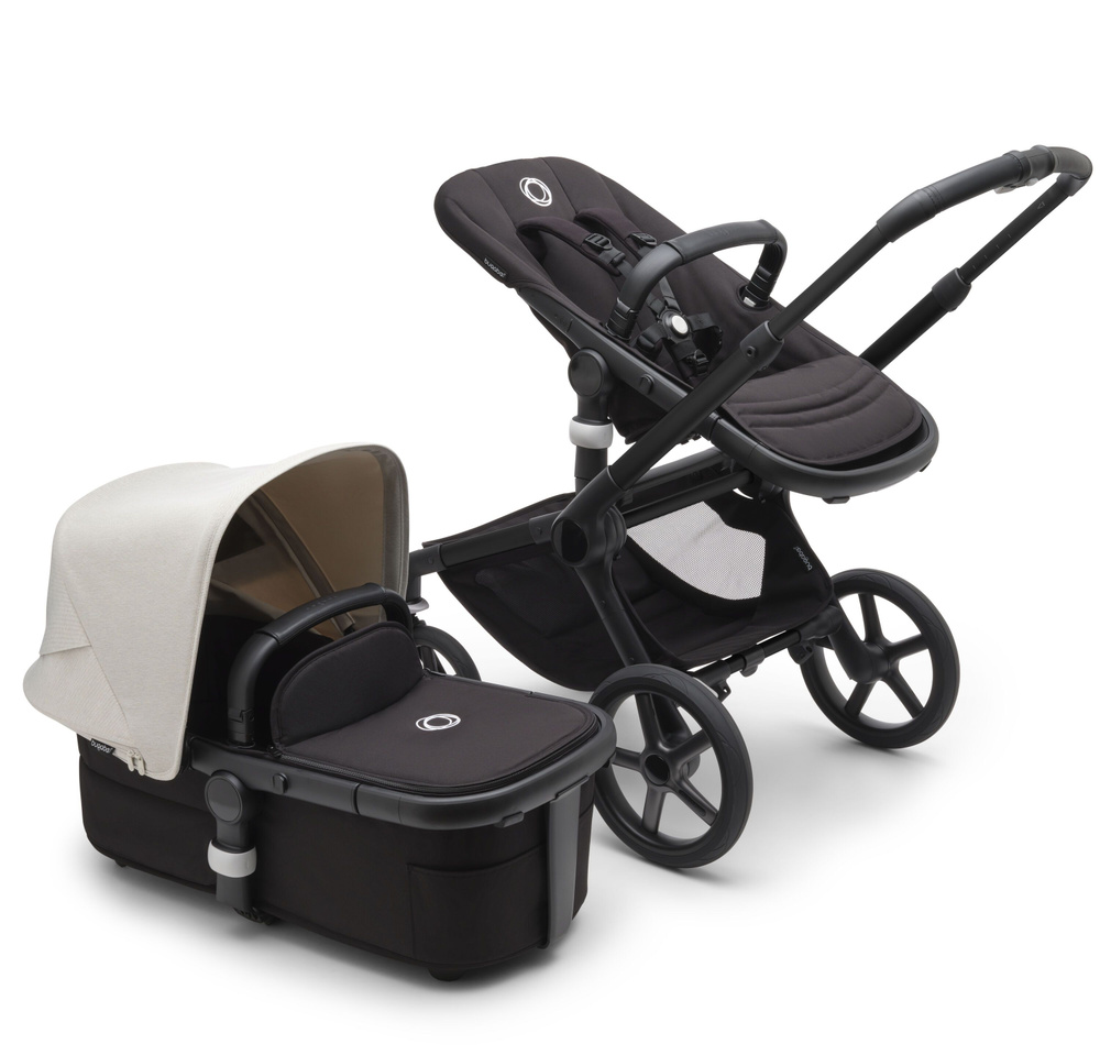 Коляска 2 в 1 Bugaboo Fox 5 Black/Midnight Black/Misty White (серо-белый) #1