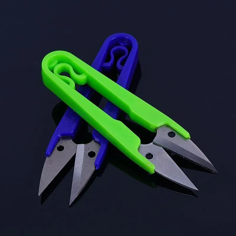 Ножницы рыболовные для лески и плетенки с пластиковыми ручками  #1