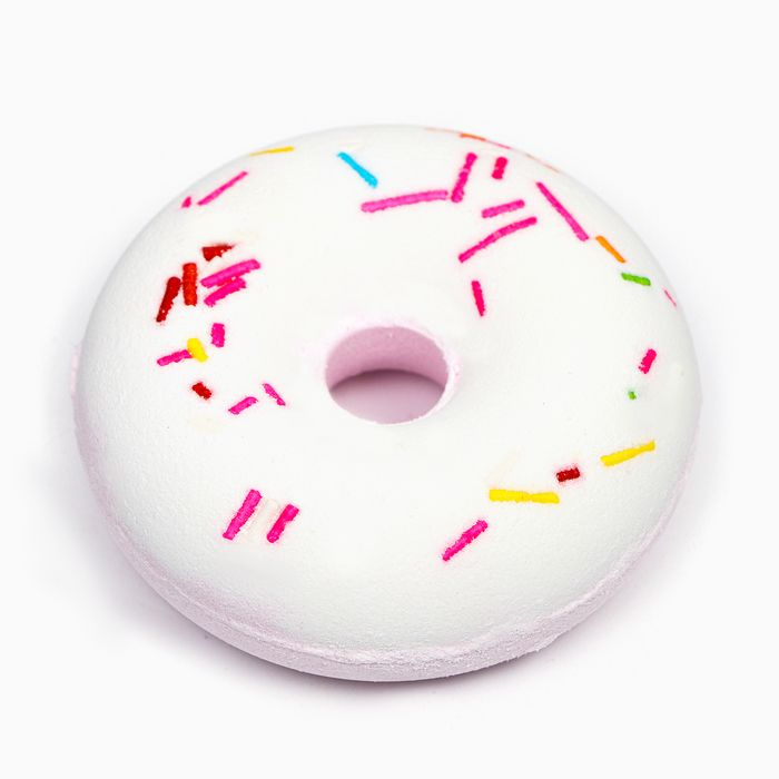 Бомбочка для ванны "Пончик" розовая, 100 г #1