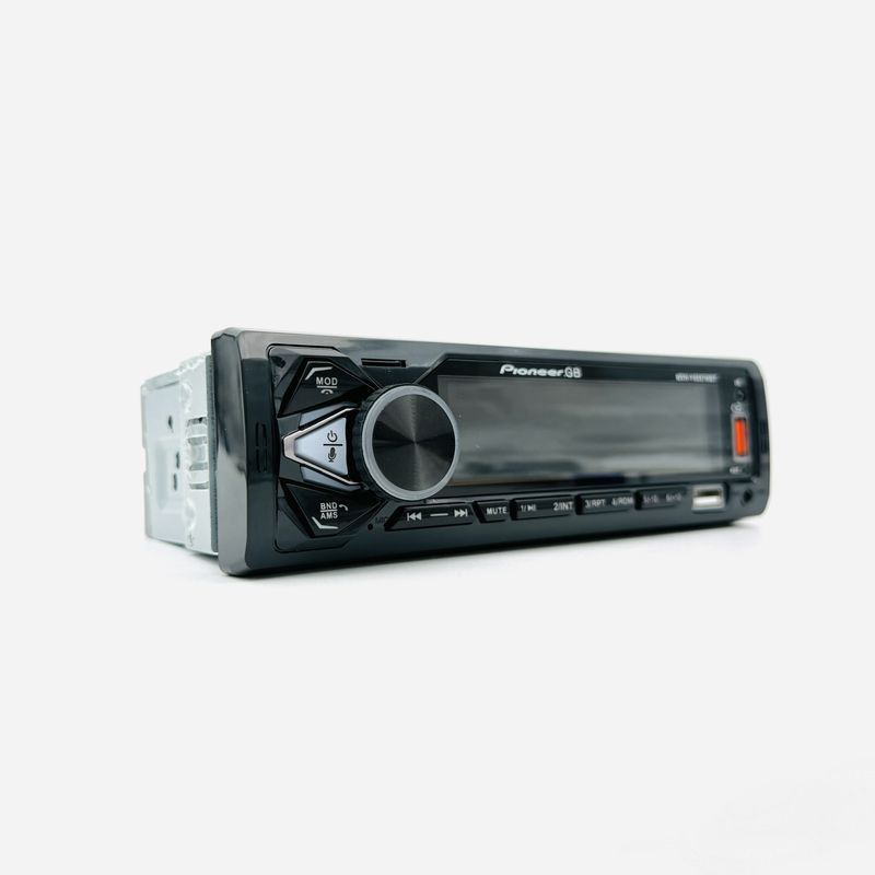 Автомагнитола для авто Pioneer 1 din с Bluetooth 12V AUX 7 Цветов подсветки экрана USB Блютуз Пульт на #1