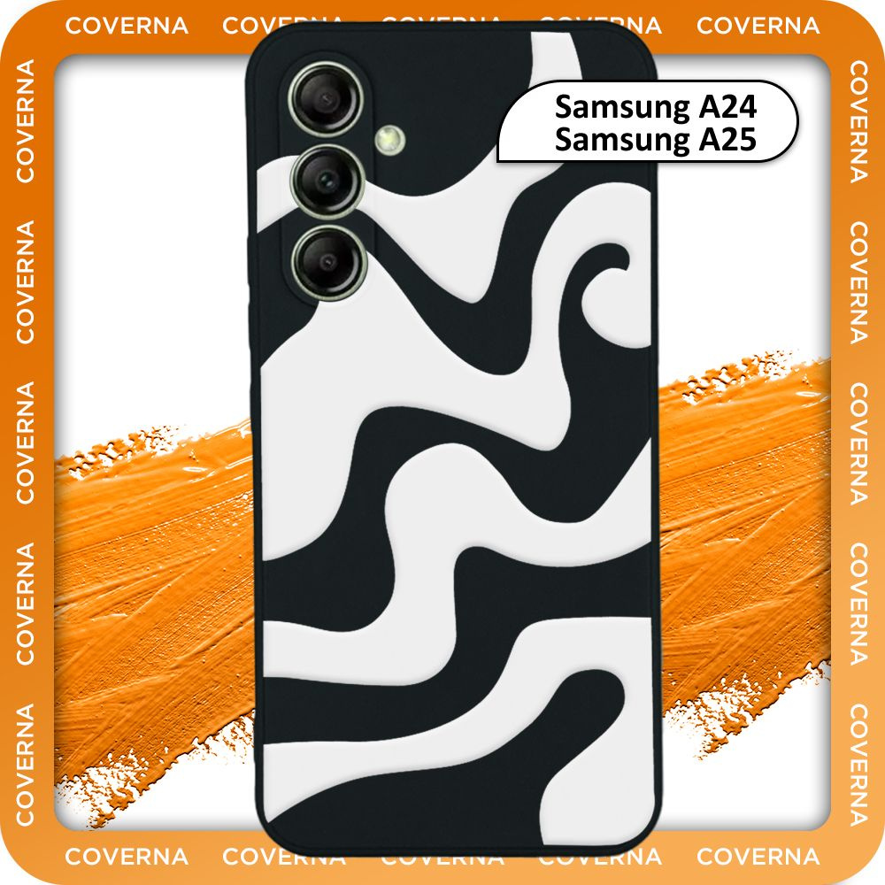 Чехол силиконовый с узором волна на Samsung A24, A25, на Самсунг А24, А25  #1